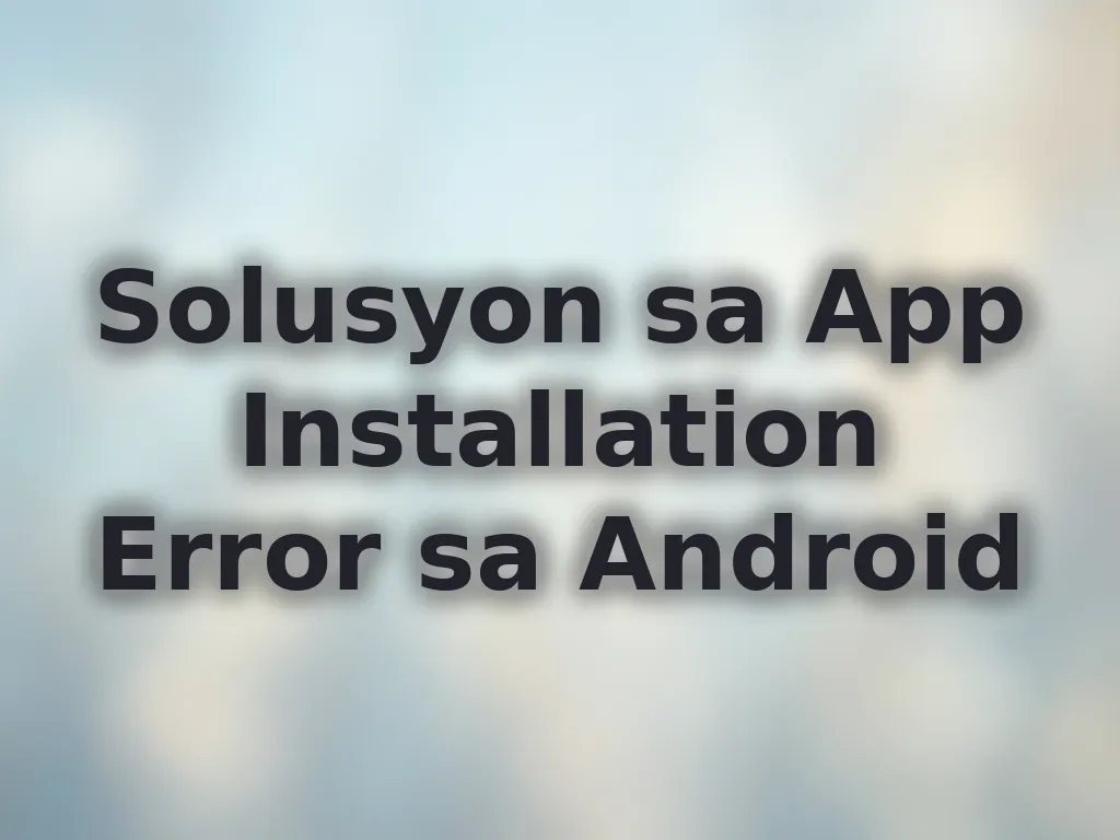 APK installation fix